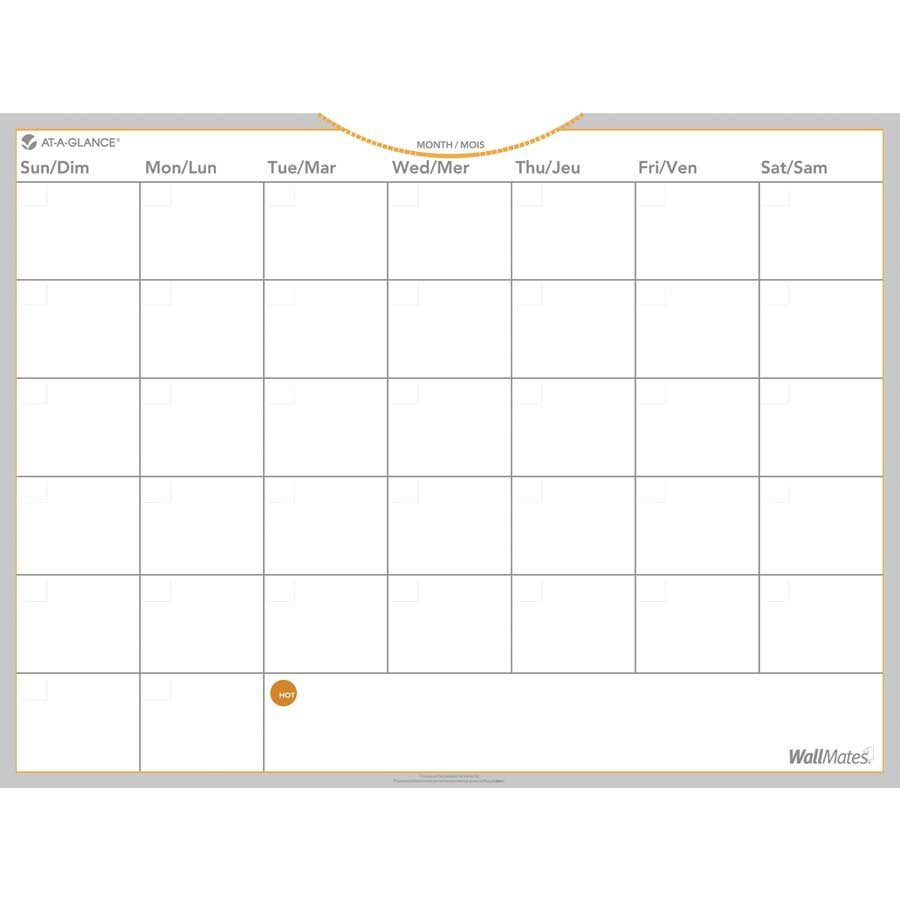 CALENDRIER MENSUELNON-DATE EFFACABLE A SEC 18 X 24 CALENDRIER MENSUELNON-DATE EFFACABLE A SEC 18 X 24