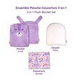 Charger l'image dans la visionneuse de la galerie, ENSEMBLE PELUCHE COUVERTURE 3-EN-1 - LAPIN