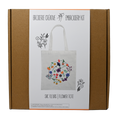 Charger l'image dans la visionneuse de la galerie, KIT DE BRODERIE - TOTE BAG FLEURI