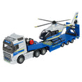 Charger l'image dans la visionneuse de la galerie, MAJORETTE - CAMION VOLVO + HELICOPTERE DE POLICE
