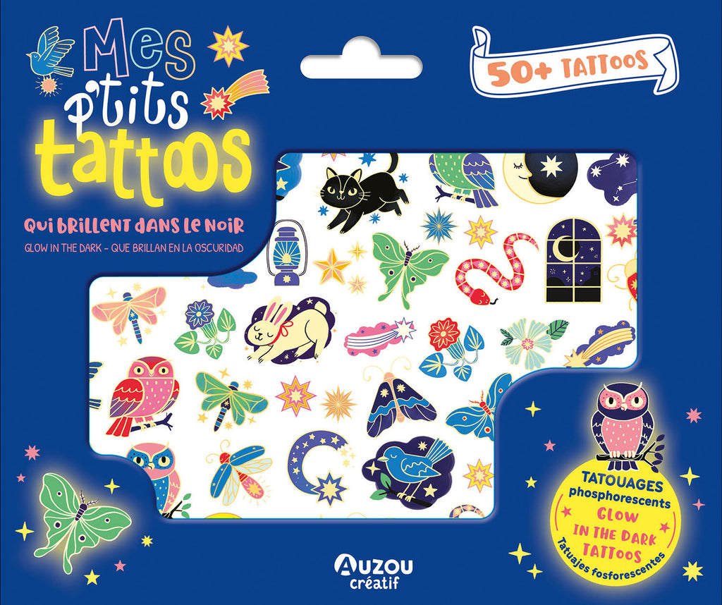 AUZOU -Pochette tatouage qui brillent dans le noir AUZOU -Pochette tatouage qui brillent dans le noir