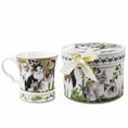 Charger l'image dans la visionneuse de la galerie, TASSE PORCELAINE + BOITE CHATS & OISEAU