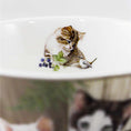 Charger l'image dans la visionneuse de la galerie, TASSE PORCELAINE + BOITE CHATS & OISEAU