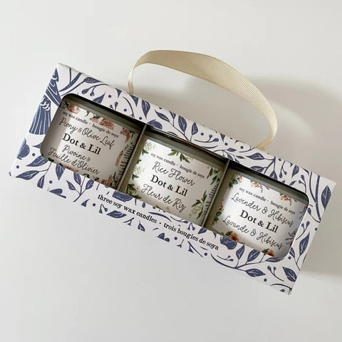 COFFRET TRIO BOUGIES 3 X 3,5 OZ