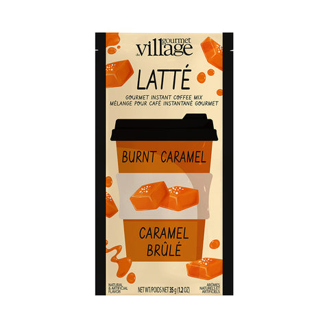 GOURMET VILLAGE - CAFE INSTANTANE LATTE AU CARAMEL BRULE