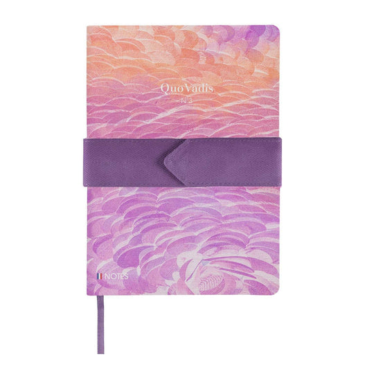 BLOC-NOTES "ICONIQUE" A SANGLE 6 X 8¼"- ÉCAILLES ROSE