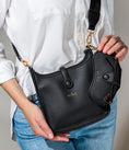 Charger l'image dans la visionneuse de la galerie, ETUI LUNETTE AVEC ATTACHE PIVOTANTE NOIR