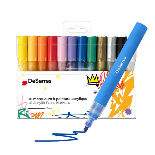 DESERRES - MARQUEUR ACRYLIQUE VALVE 2MM @12