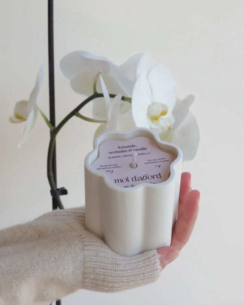 BOUGIE SOJA FLEUR - AMANDE ORCH & VANIL 6OZ