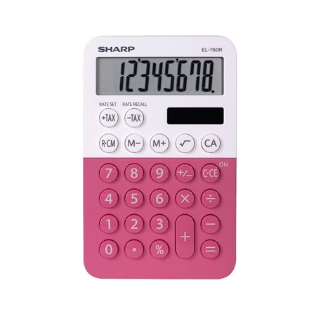 CALCULATRICE DE POCHE - EL-760R - ROSE