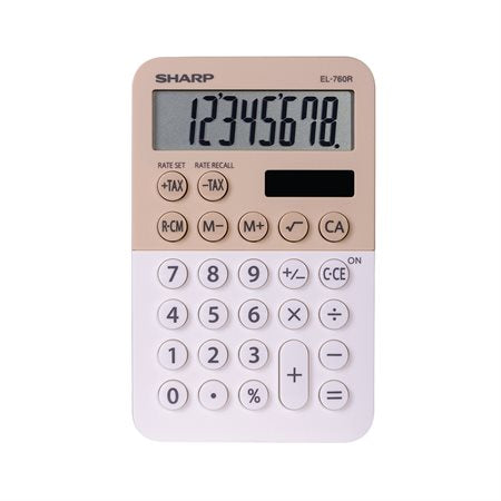 CALCULATRICE DE POCHE - EL-760R - LATTÉ