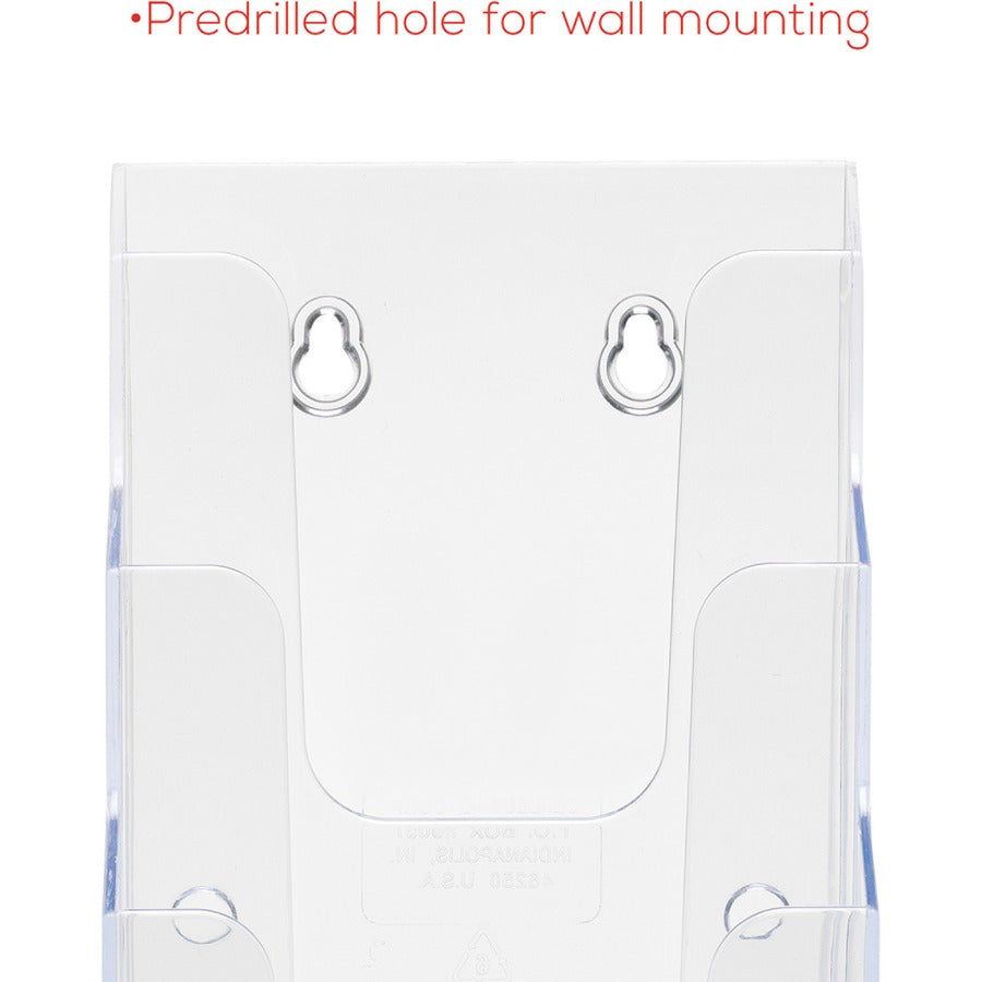 Support pour documentation Docuholder™  Pour dépliants. 4 comp. 4,87 x 8 x 10"H.,