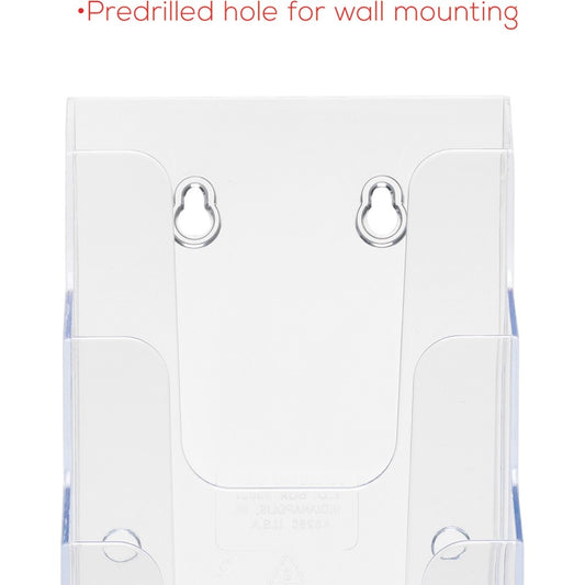 Support pour documentation Docuholder™  Pour dépliants. 4 comp. 4,87 x 8 x 10"H.,