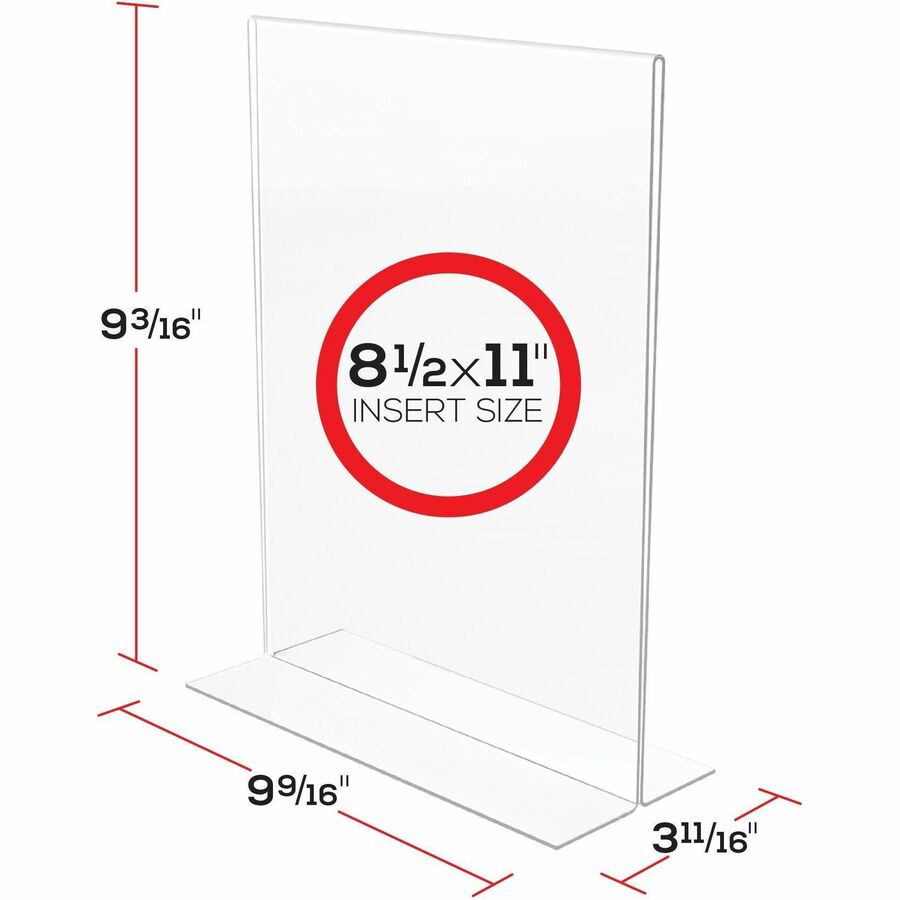 Porte-affiche autoportant  8-1/2 x 11”
