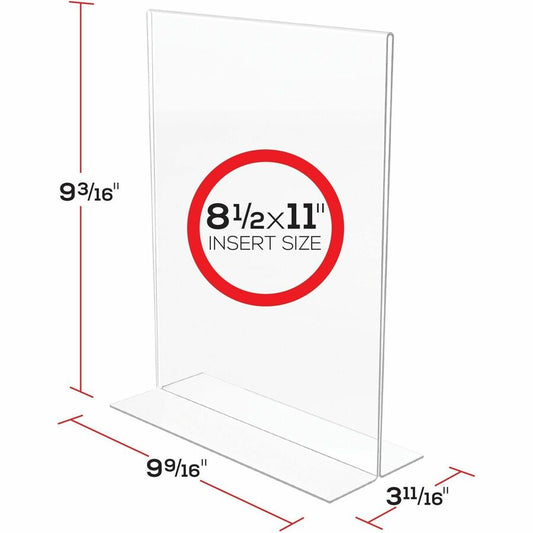 Porte-affiche autoportant  8-1/2 x 11”