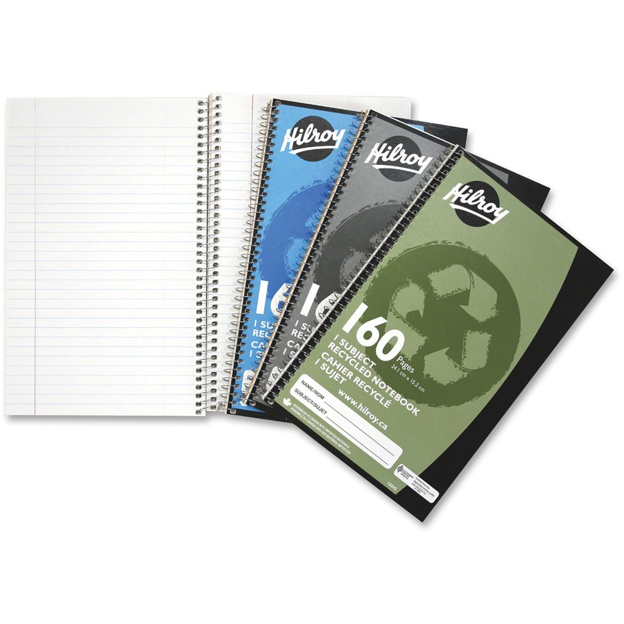 SCOLAIRE PAPETERIE - CAHIER SPIRALE 1 SUJET 9½X6" RECYCLÉ