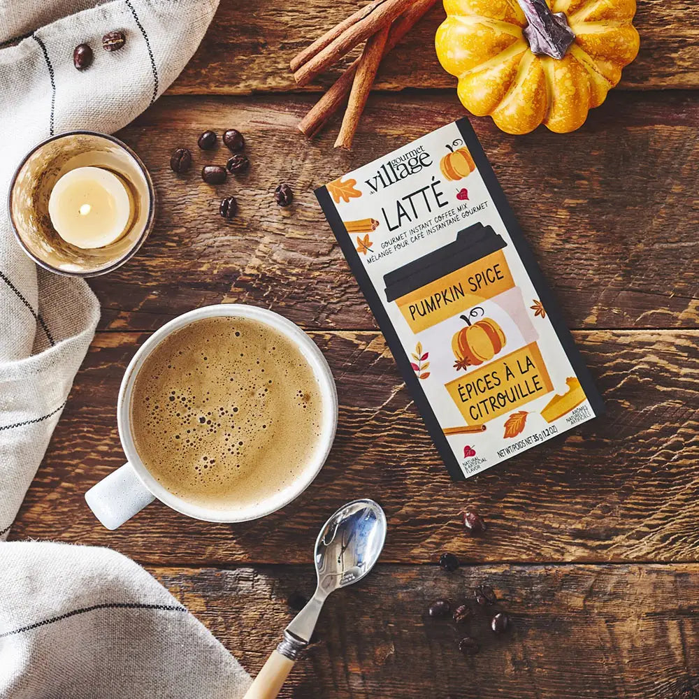 GOURMET VILLAGE - CAFE INSTANTANE LATTE CITROUILLE EPICES
