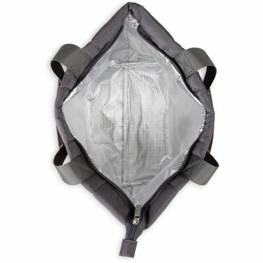 SAC A LUNCH "FOODIE" MATELASSE GRAPHITE