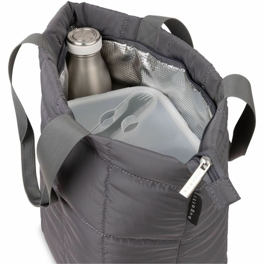 SAC A LUNCH "FOODIE" MATELASSE GRAPHITE