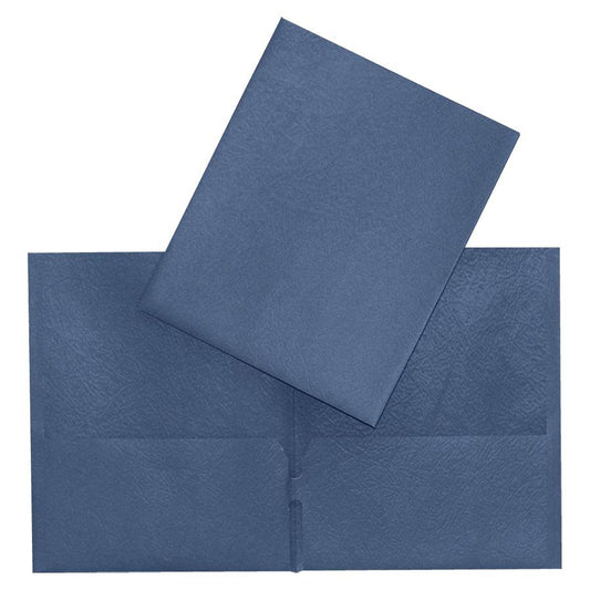 SCOLAIRE PAPETERIE - Couverture de présentation à pochettes  bleu foncé