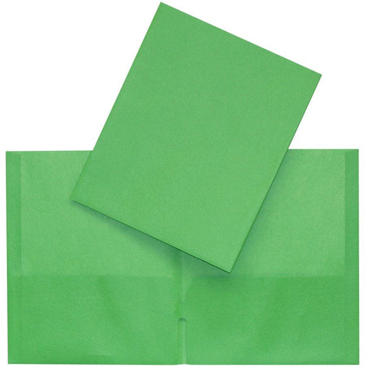 SCOLAIRE PAPETERIE - Couverture de présentation à pochettes  vert