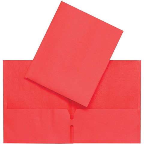 SCOLAIRE PAPETERIE - Couverture de présentation à pochettes  rouge