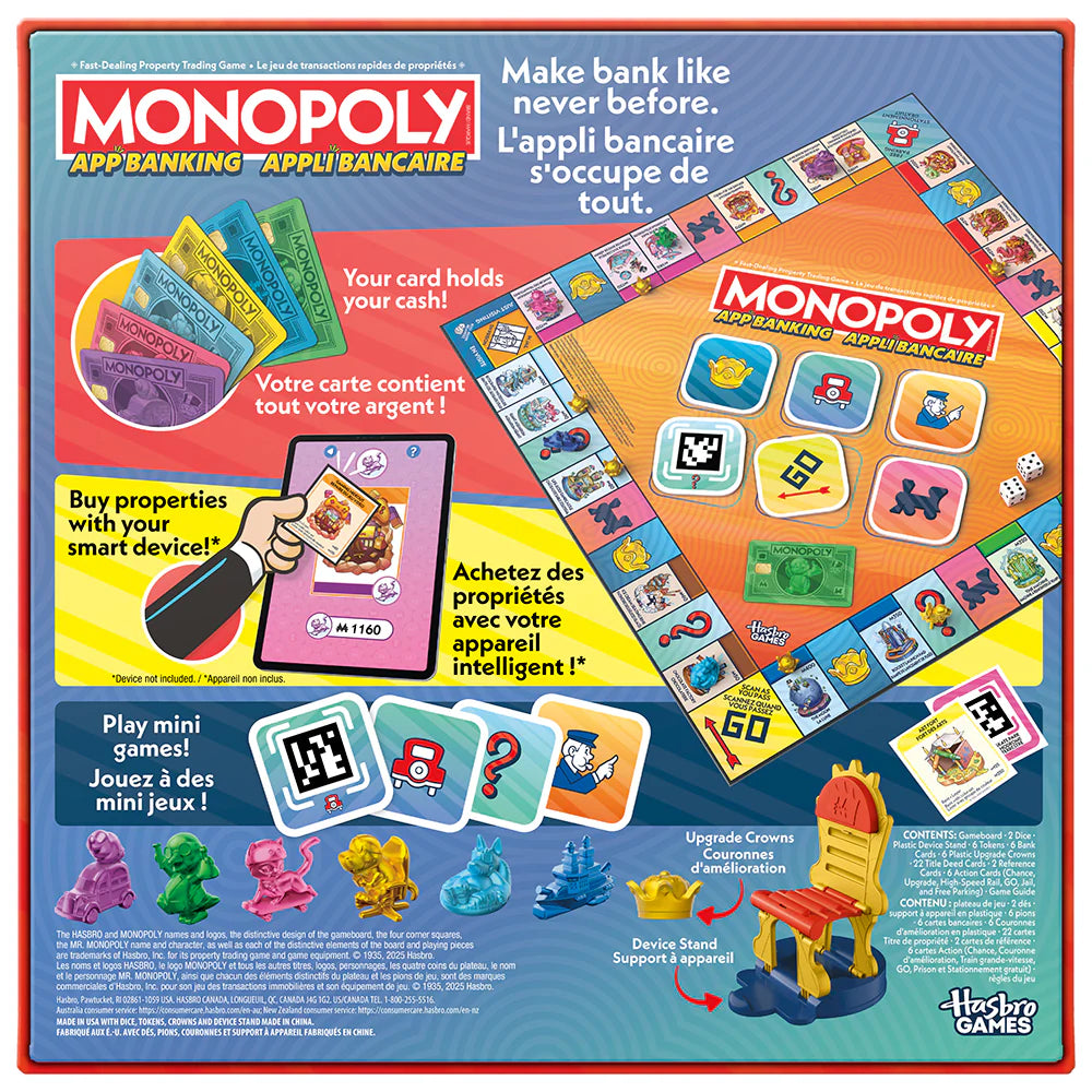 HASBRO - JEU MONOPOLY APPLI BANCAIRE