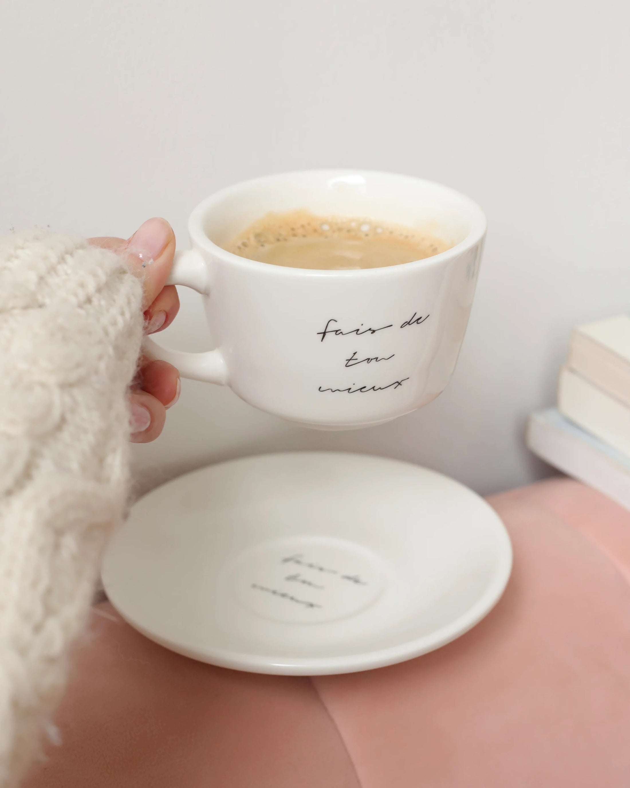 TASSE & SOUCOUPE "FAIS DE TON MIEUX 2PCS