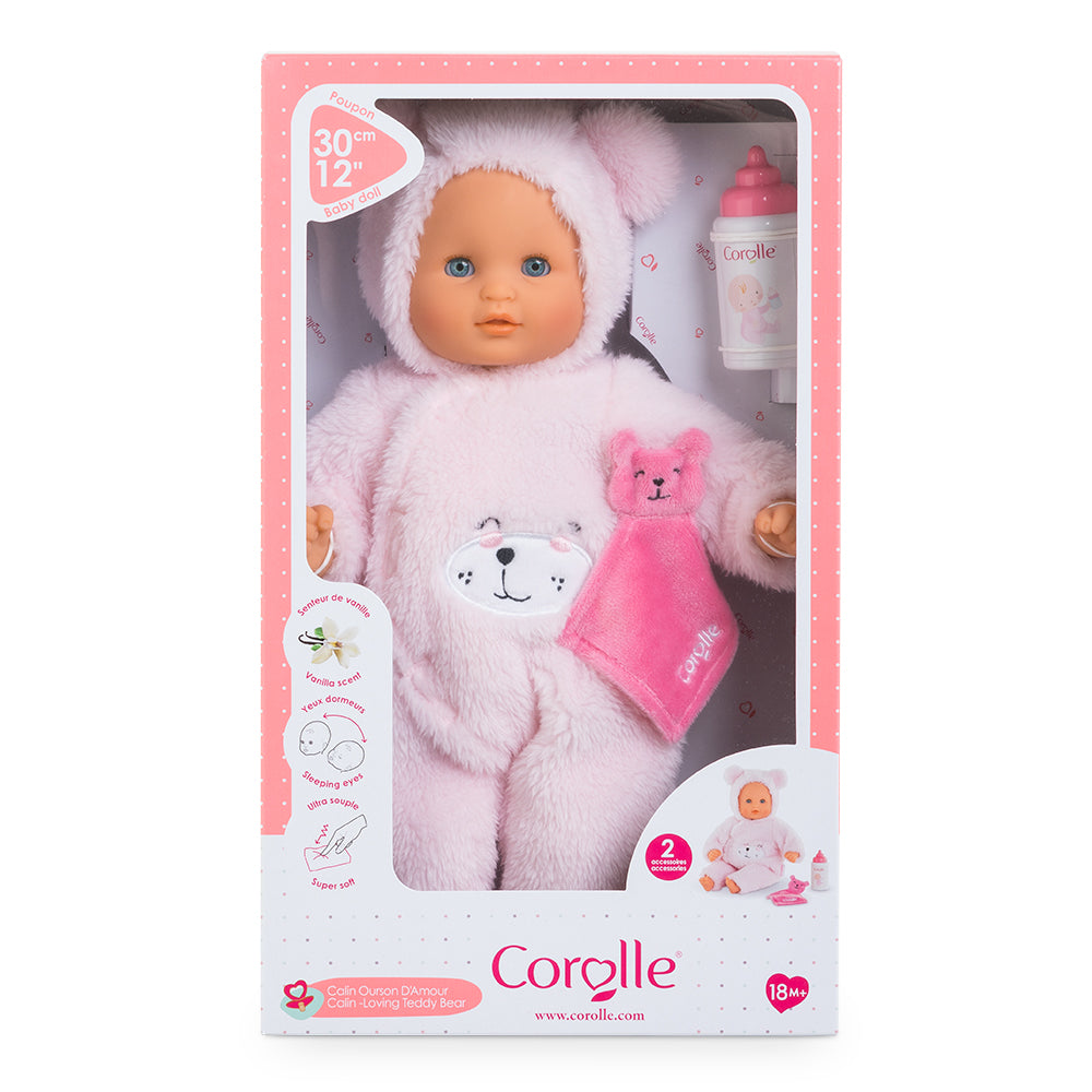 COROLLE- MPP BEBE CALIN OURSON AMOUR 12"