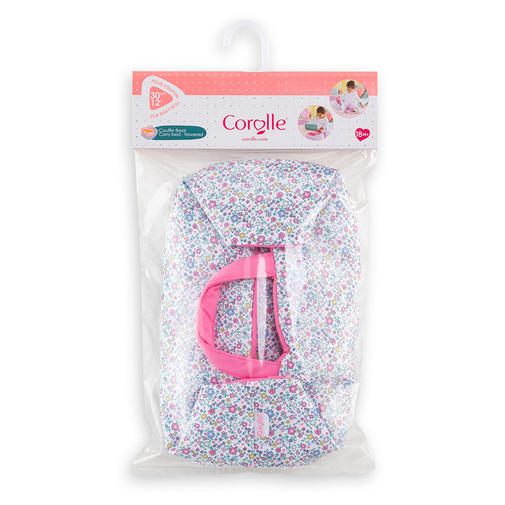 COROLLE -COUFFIN LIT BEBE FLORAL POUPON 12"