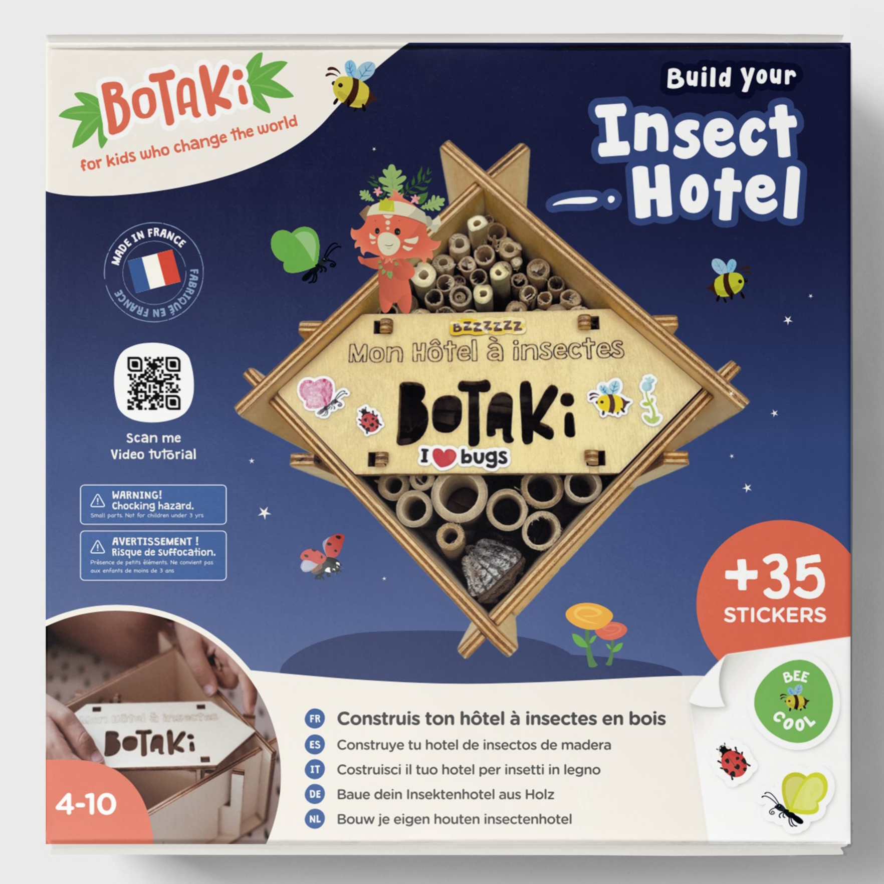 BOTAKI - KIT A FABRIQUER HOTEL INSECTES BOIS