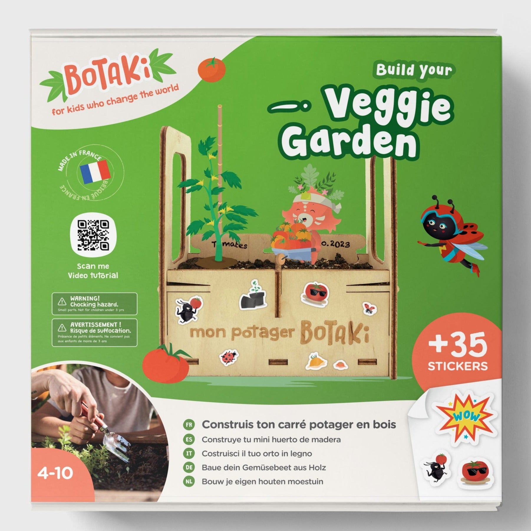 BOTAKI - KIT A FABRIQUER POTAGER EN BOIS