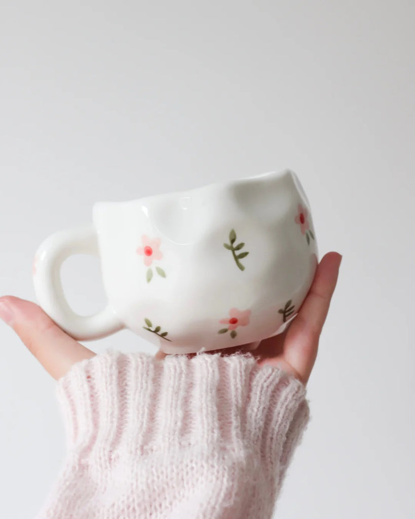 TASSE CERAMIQUE FLEUR SAUVAGE 8OZ