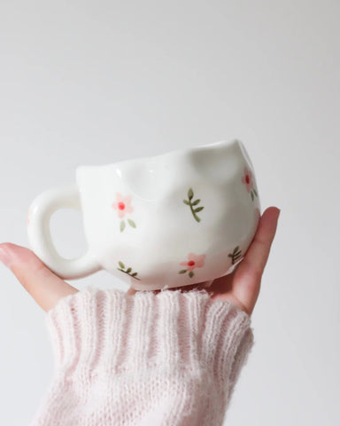 TASSE CERAMIQUE FLEUR SAUVAGE 8OZ
