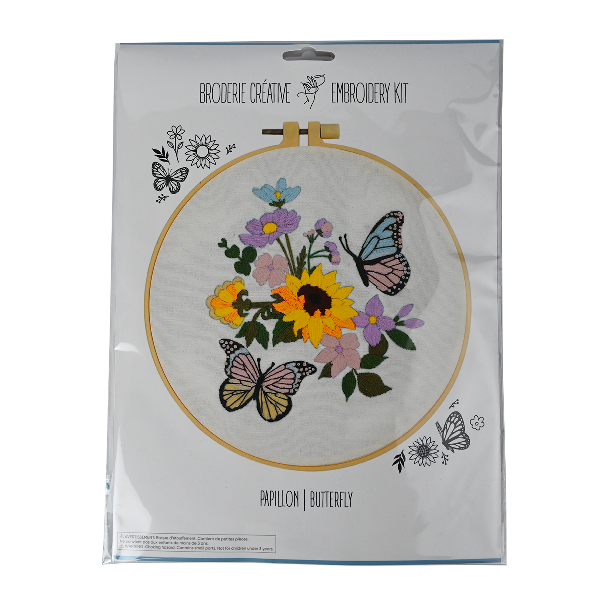 KIT DE BRODERIE - PAPILLON