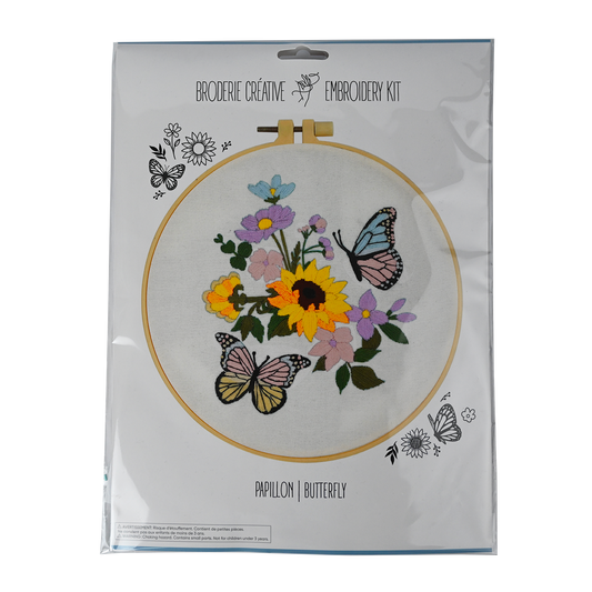 KIT DE BRODERIE - PAPILLON