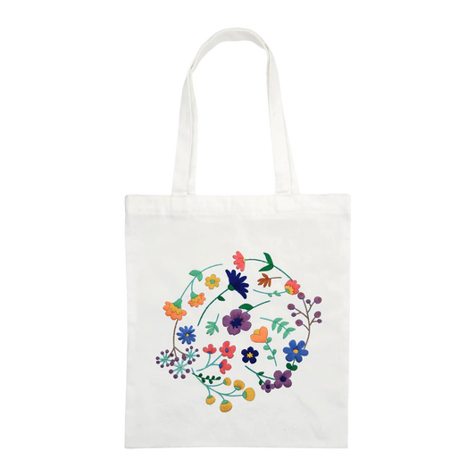 KIT DE BRODERIE - TOTE BAG FLEURI