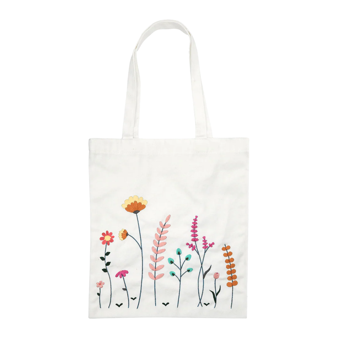 KIT DE BRODERIE - TOTE BAG FLEURS DES PRES
