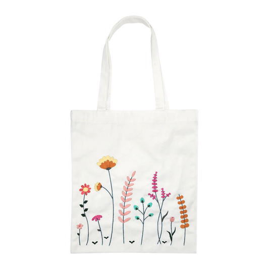KIT DE BRODERIE - TOTE BAG FLEURS DES PRES