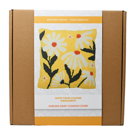 KIT BRODERIE POINCON - COUSSIN MARGUERITE