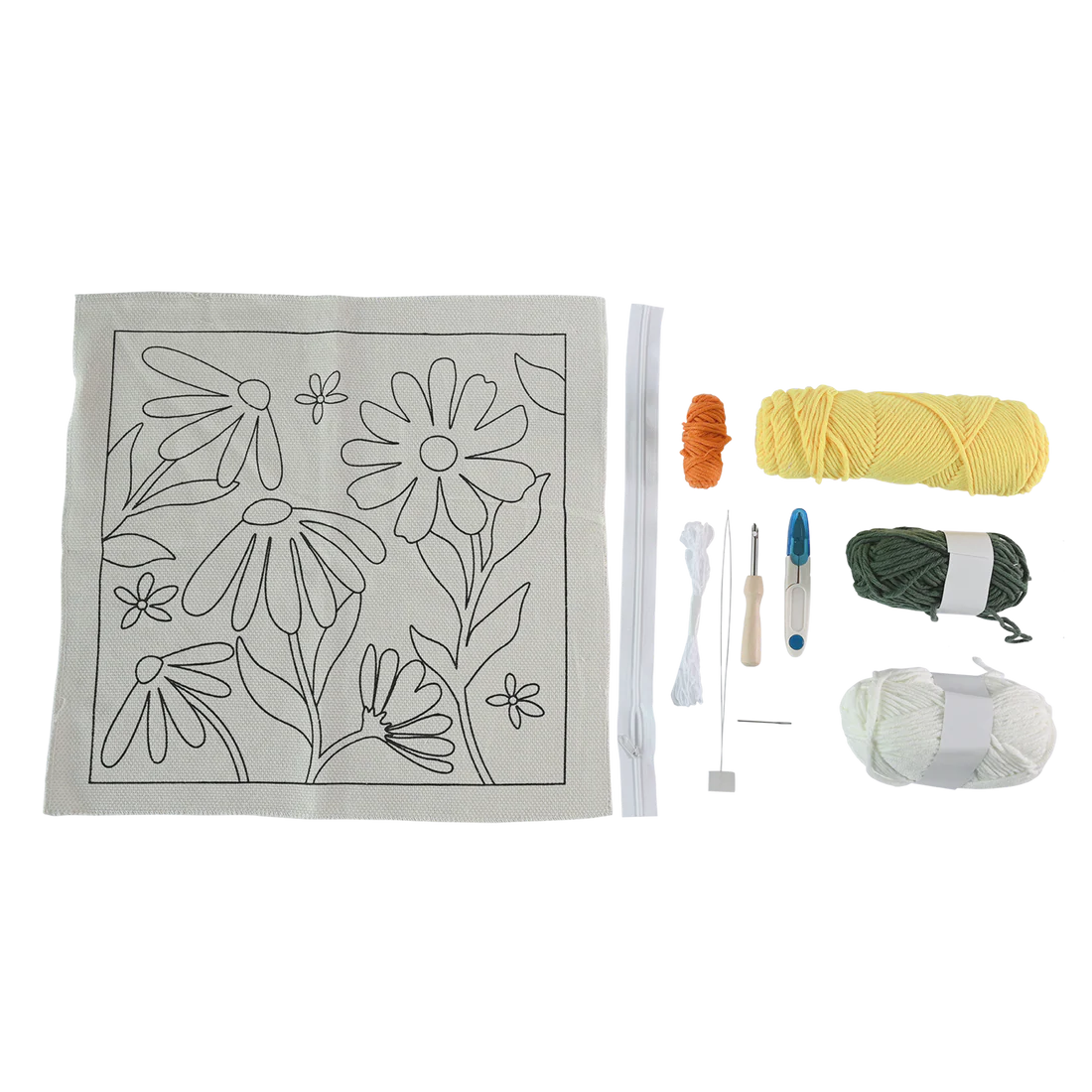 KIT BRODERIE POINCON - COUSSIN MARGUERITE