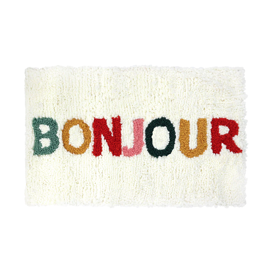 KIT BRODERIE POINCON - TAPIS "BONJOUR"