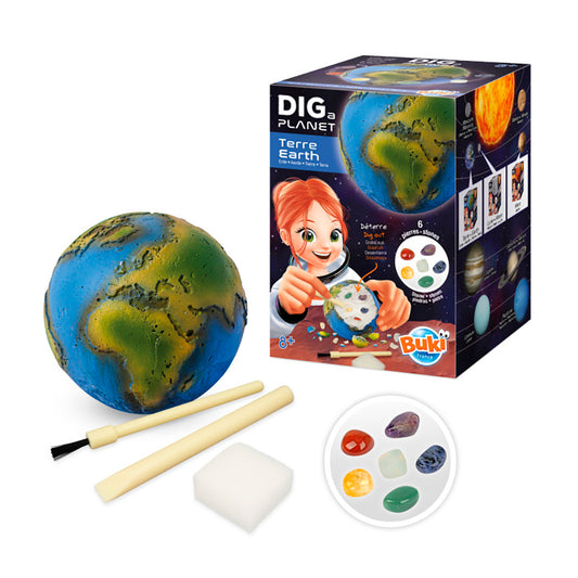BUKI - DIG A PLANET TERRE 8CM