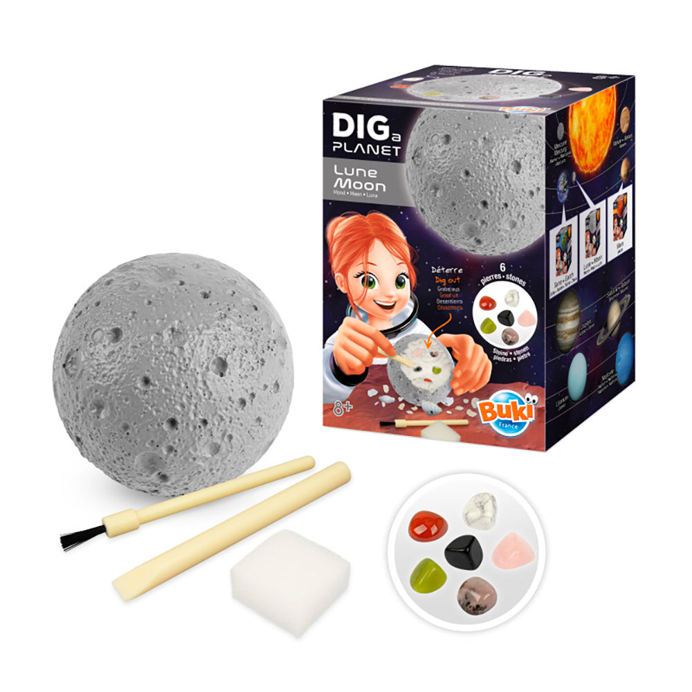 BUKI - DIG A PLANET LUNE 8CM