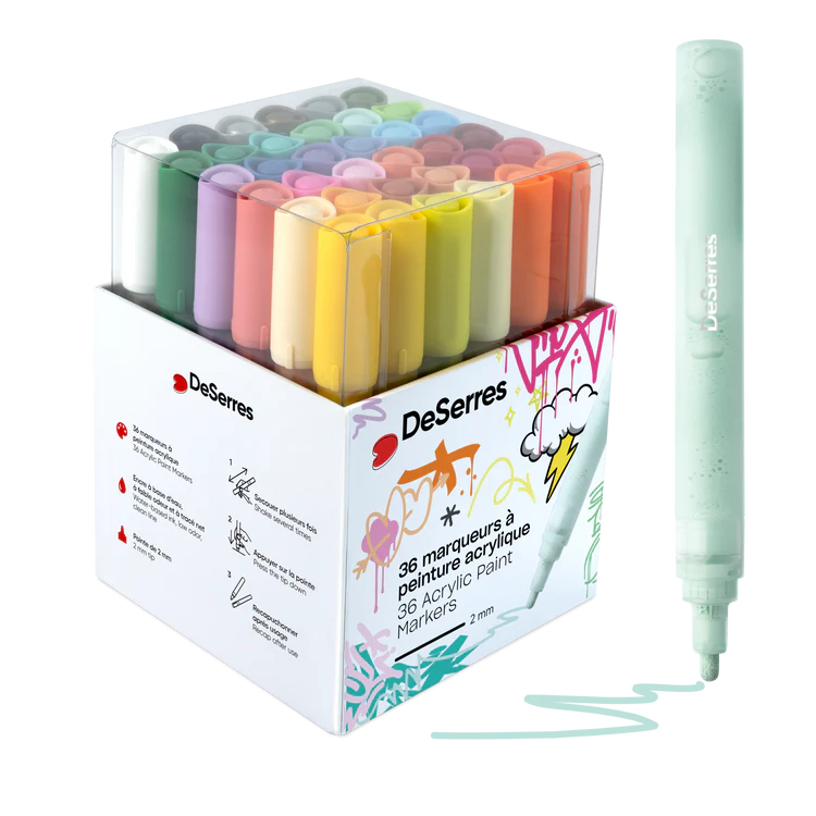 DESERRES - MARQUEUR ACRYLIQUE VALVE 2MM @36