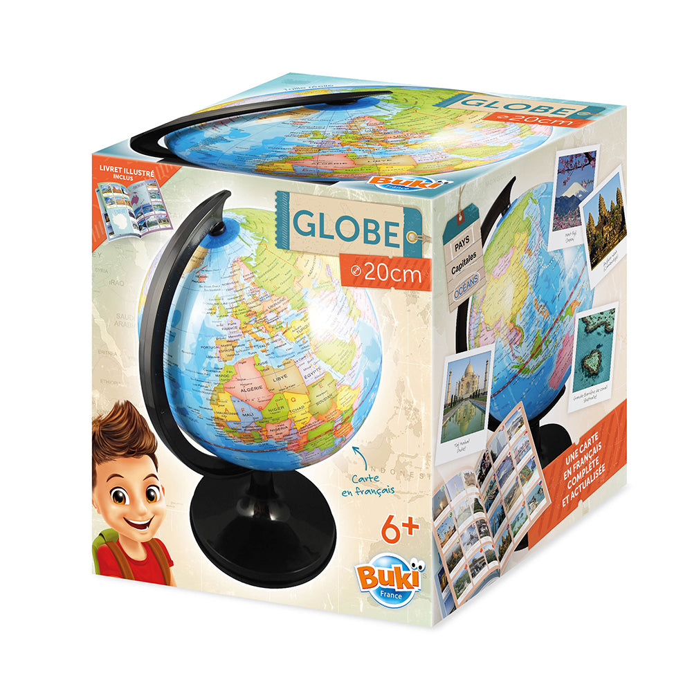 BUKI - GLOBE TERRESTRE 20CM BASE NOIR