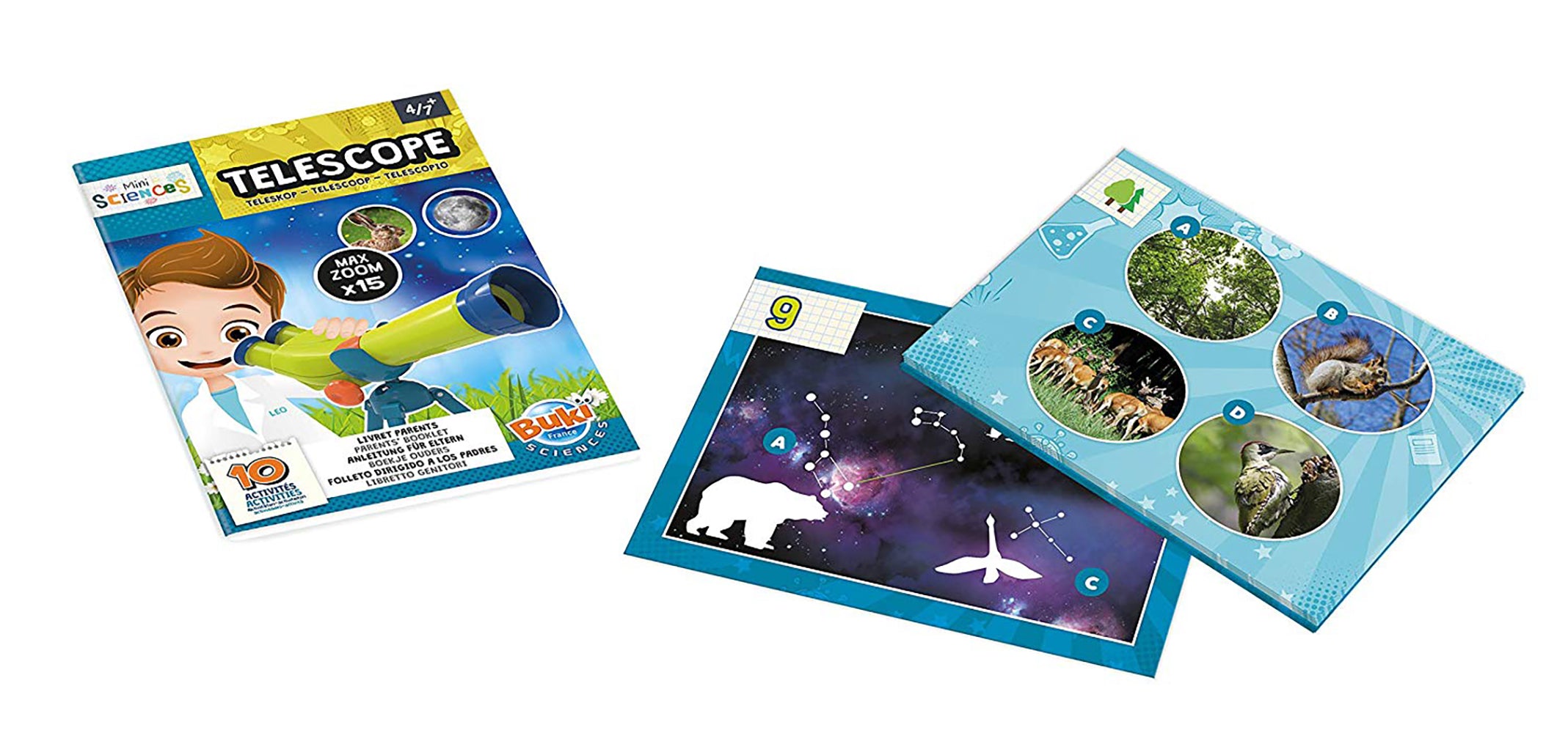 BUKI MINI SCIENCE - TELESCOPE 10 ACTIVITES