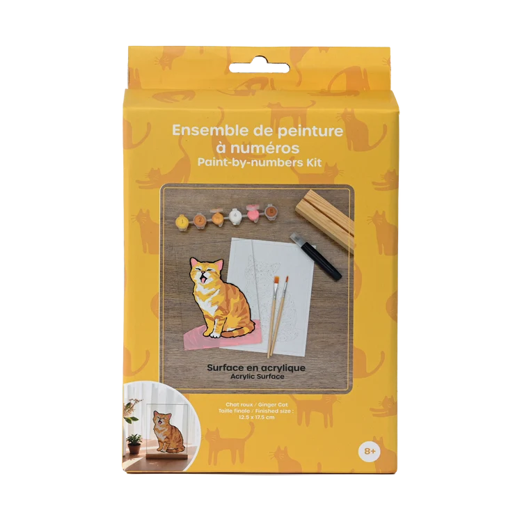 KIT PEINTURE A NUMERO SURFACE ACRYLIQUE - CHAT