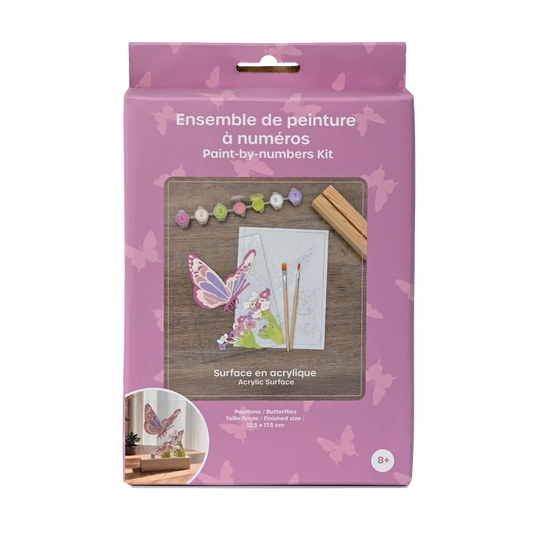 KIT PEINTURE A NUMERO SURFACE ACRYLIQUE - PAPILLON