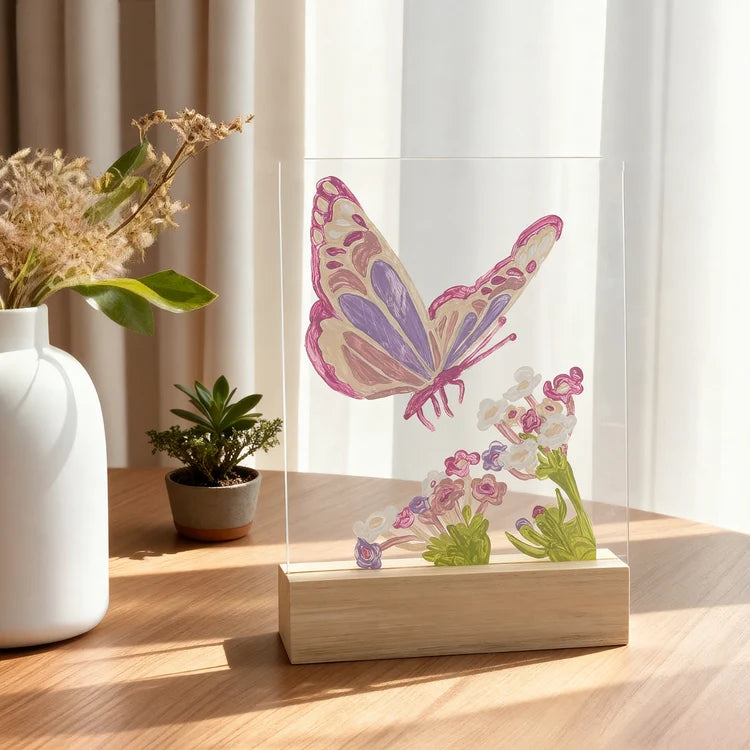 KIT PEINTURE A NUMERO SURFACE ACRYLIQUE - PAPILLON